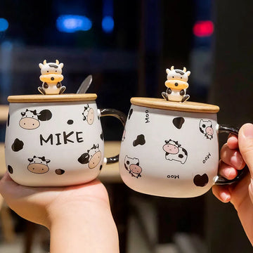 İnekli Porselen Kupa 3D Mug