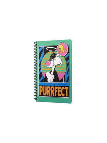 Looney Tunes I'm Perrfect Spiralli Defter Yeşil 80 Yaprak 17x24 cm