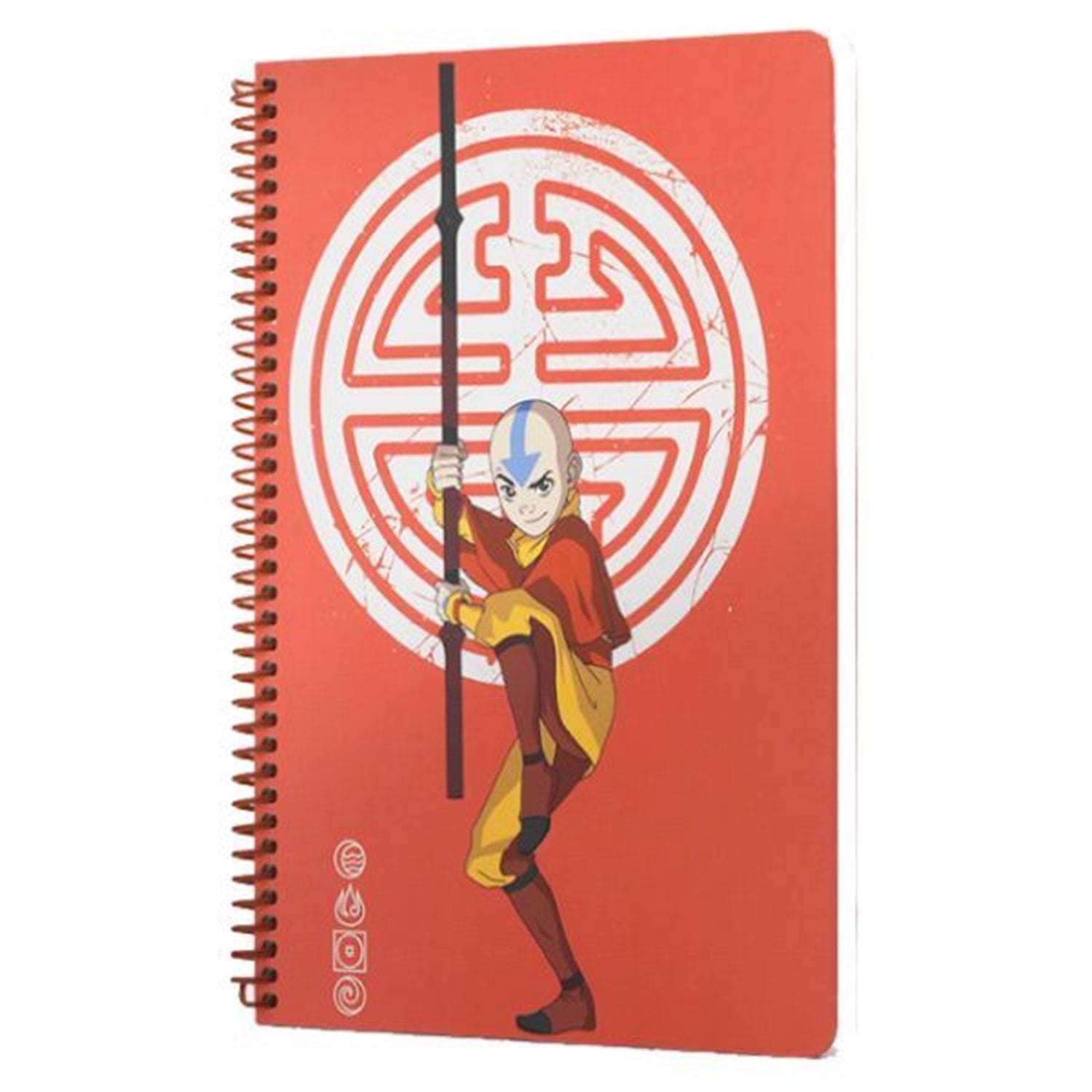 Avatar Aang Spiralli Defter Kırmızı 80 Yaprak 17x24 cm