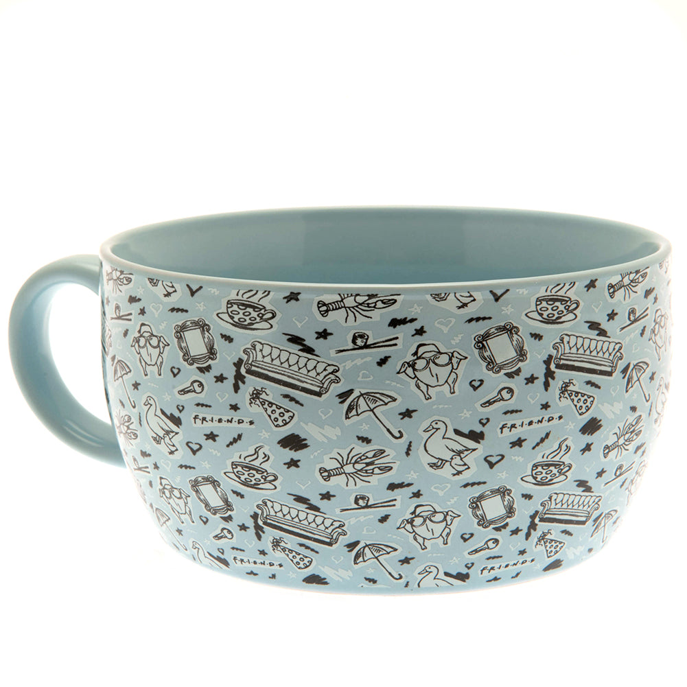Friends Kahvaltı Seti Kupa + Kase - Doodle