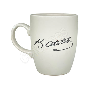 Atatürk İmza - Oval Krem Kupa