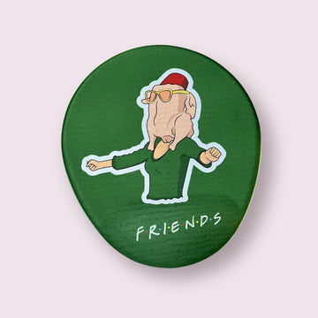 Friends "Turkey" Bilek Destekli Yuvarlak Mouse Pad