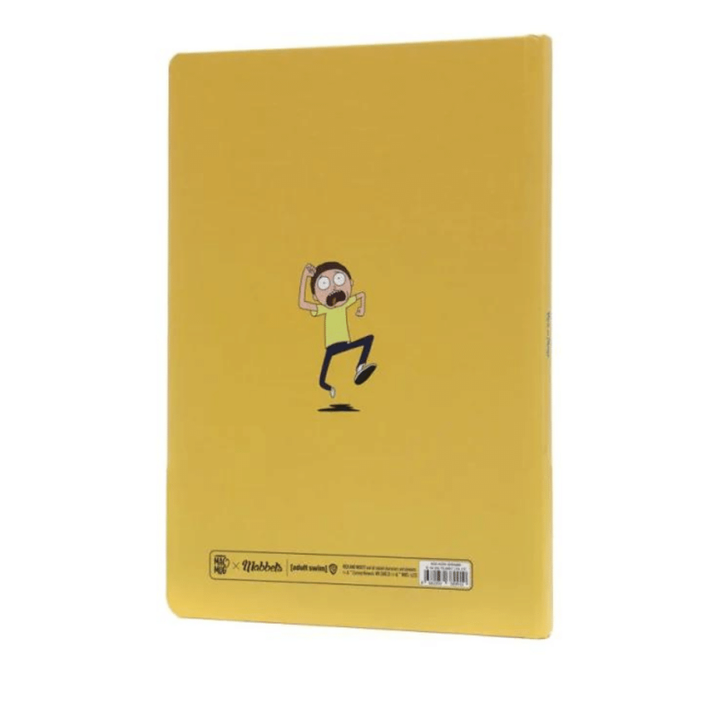 Rick &  Morty Sert Kapak Butik Defter - Çizgili