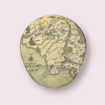 Yüzüklerin Efendisi "Middle Earth" Bilek Destekli Yuvarlak Mouse Pad - Lotr