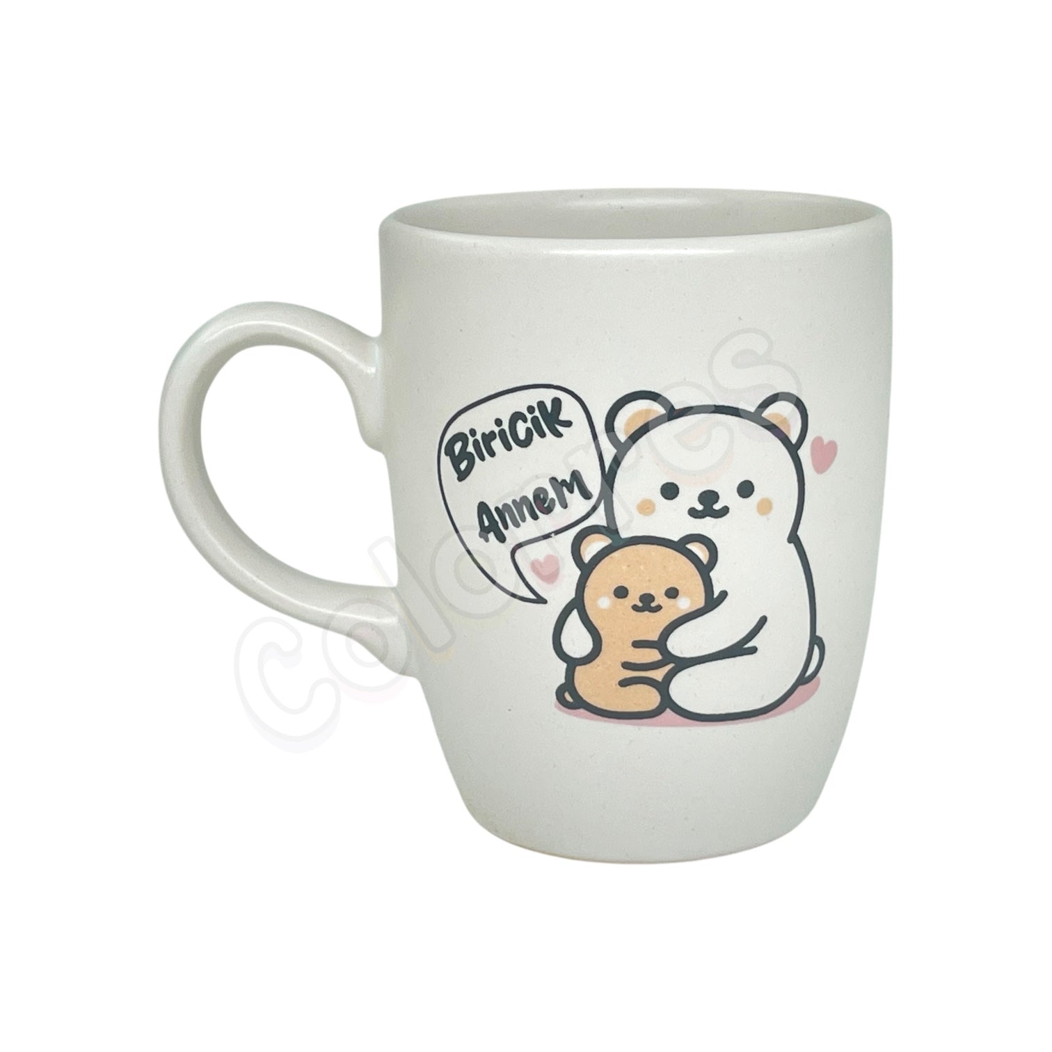 Biricik Annem - Oval Krem Kupa