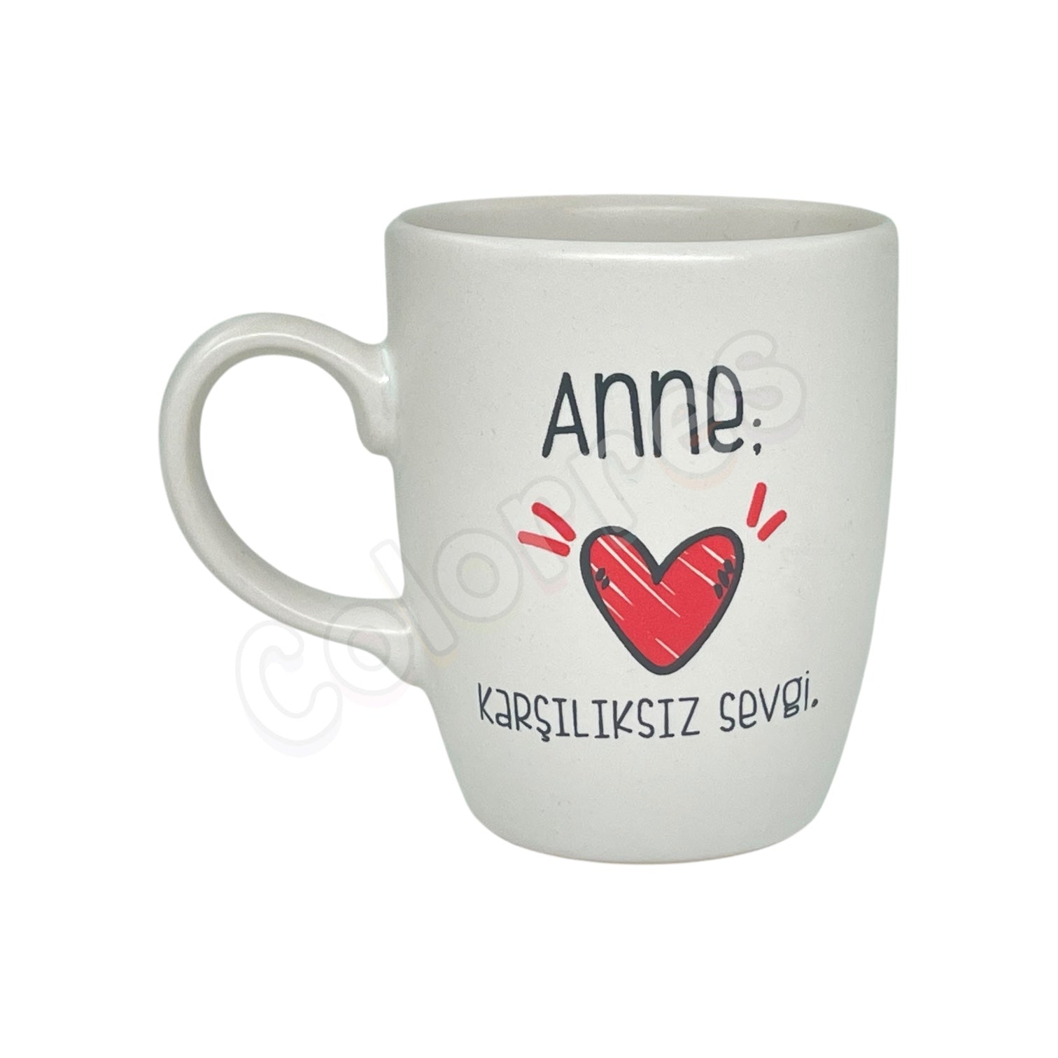 Anne "Karşılıksız Sevgi" - Oval Krem Kupa