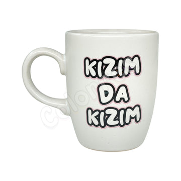 Kızım Da Kızım - Oval Krem Kupa