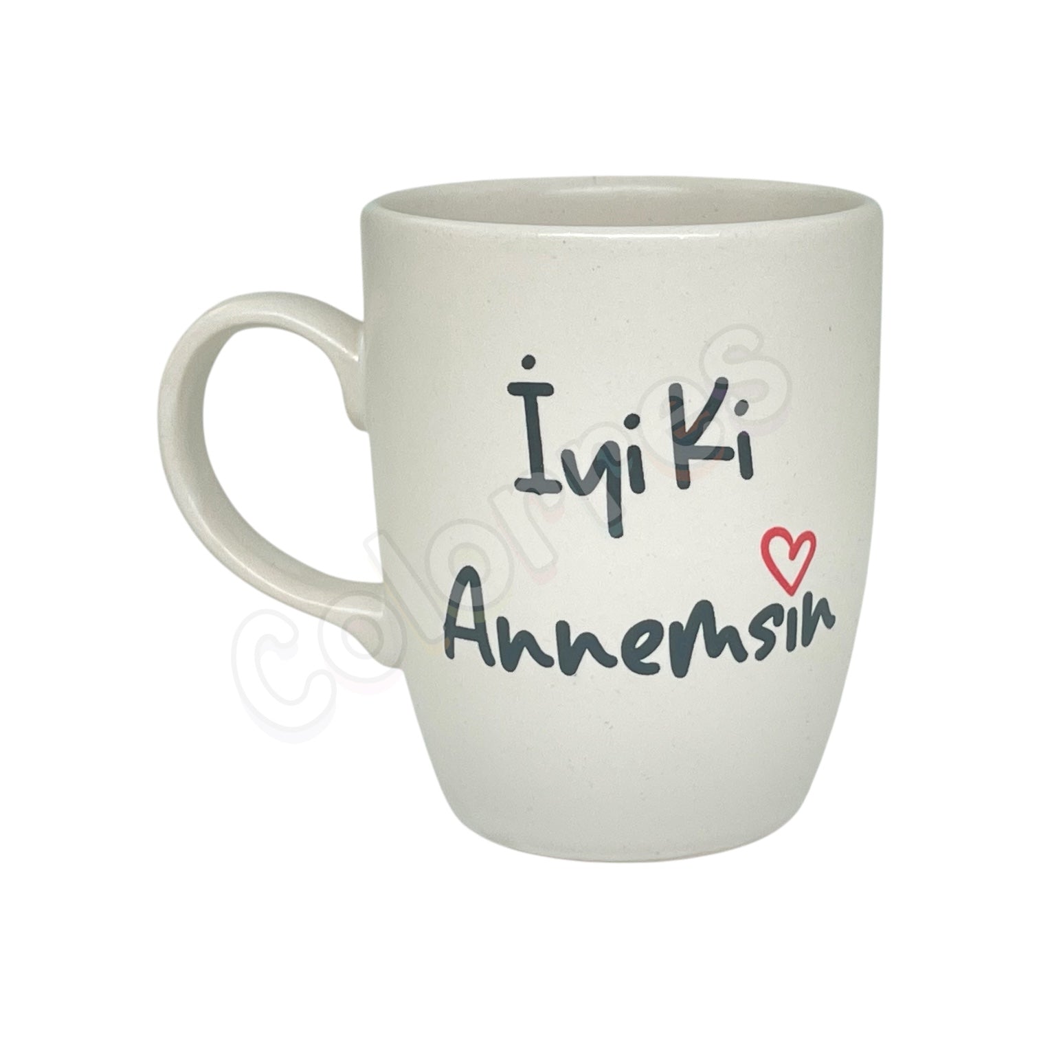 İyi Ki Annemsin - Oval Krem Kupa