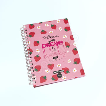 Believe In Your Dreams Çilek Tasarımlı Konuşan Ajanda