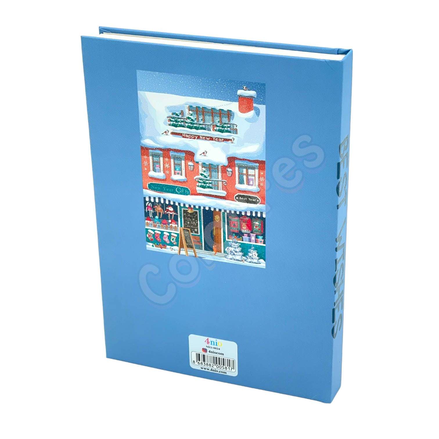 Happy New Year Gift Store Sert Kapaklı A5 Defter Çizgili