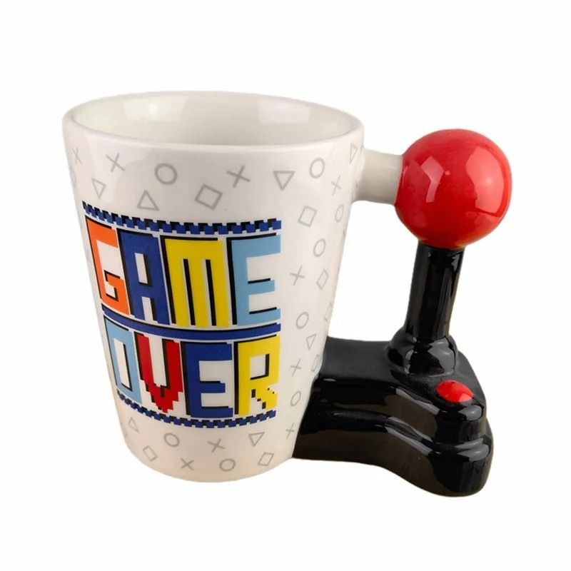 Game Over Joystick 3D Tasarım Seramik Kupa