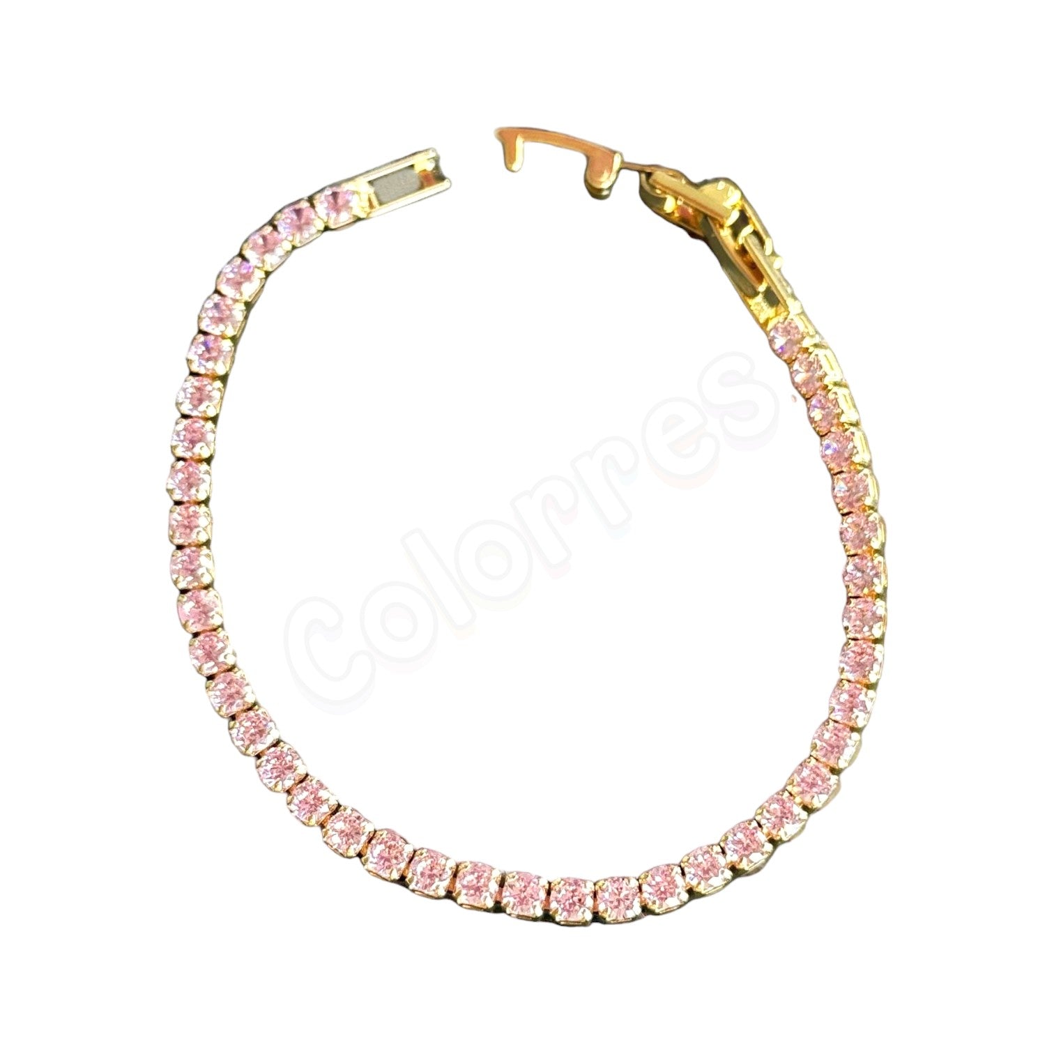 Gold Pembe Taşlı Su Yolu Bileklik