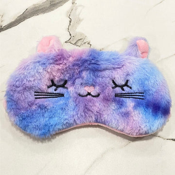 Mavi Tavşan Peluş Uyku Bandı