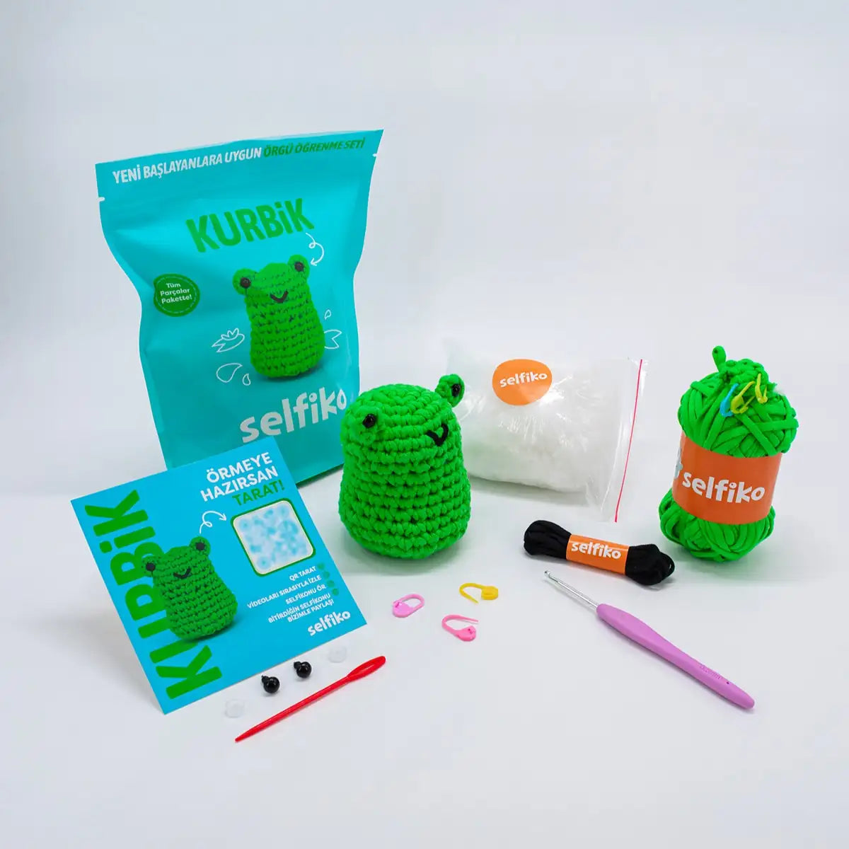 Kurbik Örgü Öğrenme Seti
