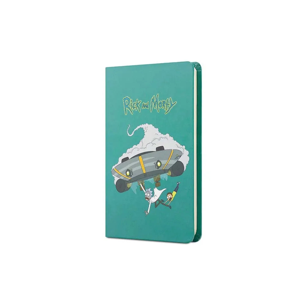 Rick And Morty Sert Kapak Lastikli Mini Defter Turkuaz