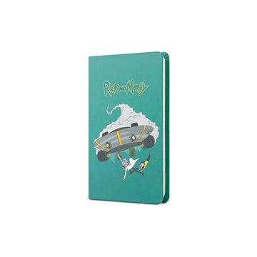 Rick And Morty Sert Kapak Lastikli Mini Defter Turkuaz