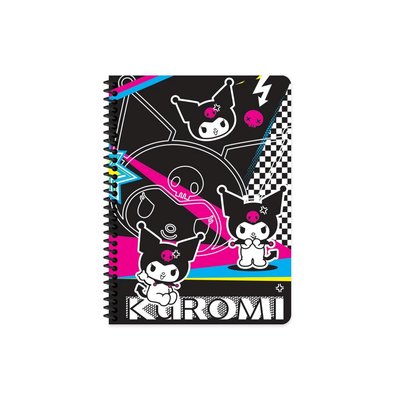 Kuromi 16,5*22,5 80 Yaprak Çiz Spiralli Karton Kapak Defter