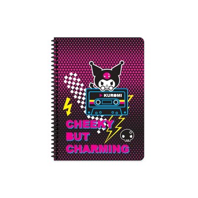 Kuromi 16,5*22,5 80 Yaprak Çiz Spiralli Karton Kapak Defter