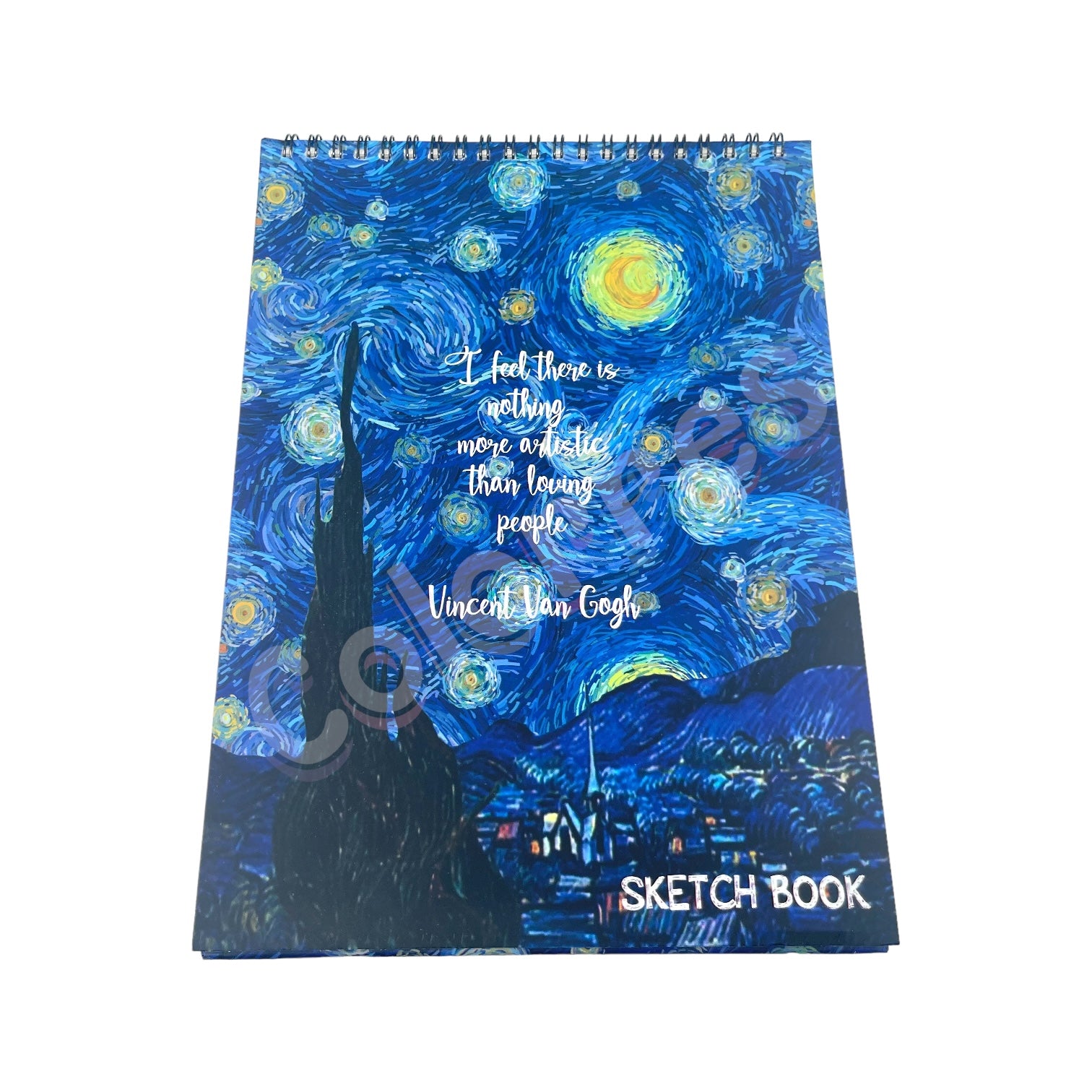 Van Gogh Starry Night Spiralli Sketchbook 27x19 cm