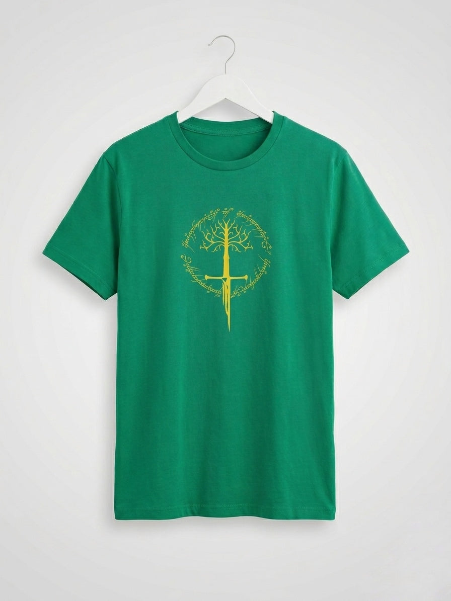 Lord of the Rings 'Narsil' Yeşil Regular Tişört T-Shirt