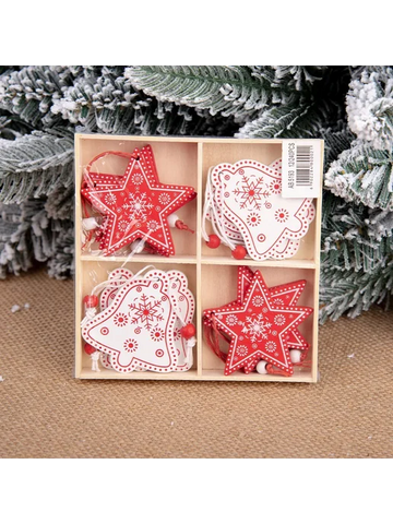 Yılbaşı Ağaç Süsü -Ahşap Süsler-