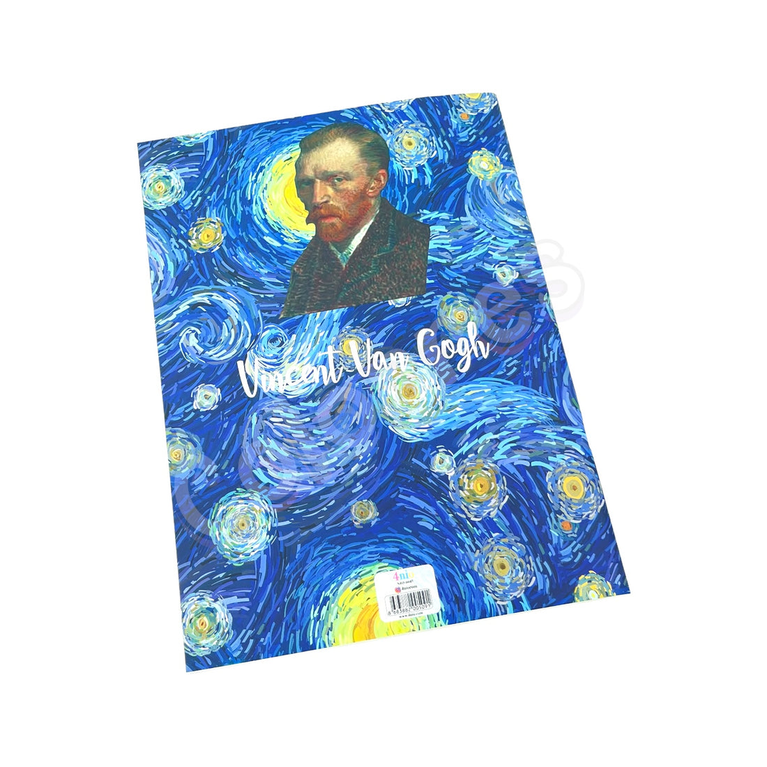 Van Gogh Starry Night 18x26 cm Defter Çizgili Terzi Dikişli