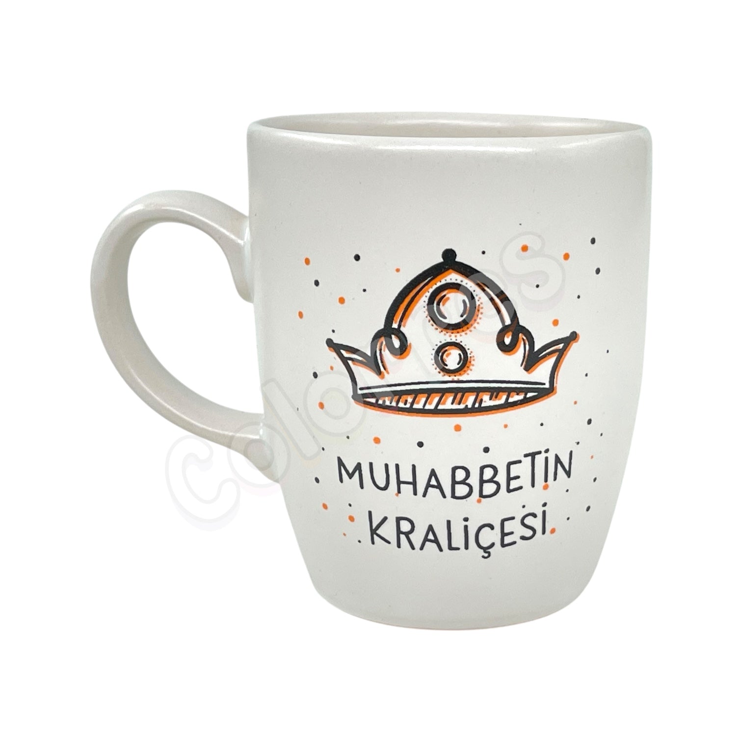 Muhabbetin Kraliçesi - Oval Krem Kupa