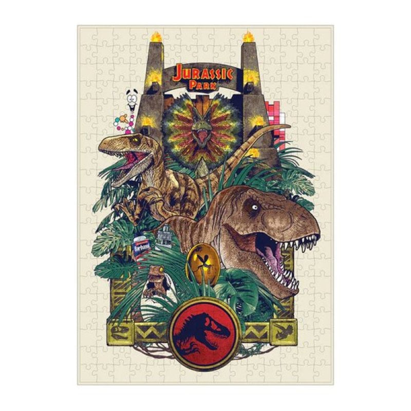 Mabbels Jurassic Park Jurassic Park Gate 300 Parça Puzzle - Jurassic Park