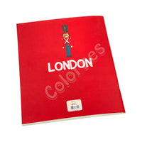 London 19x16 cm Çizgili Terzi Dikişli Defter