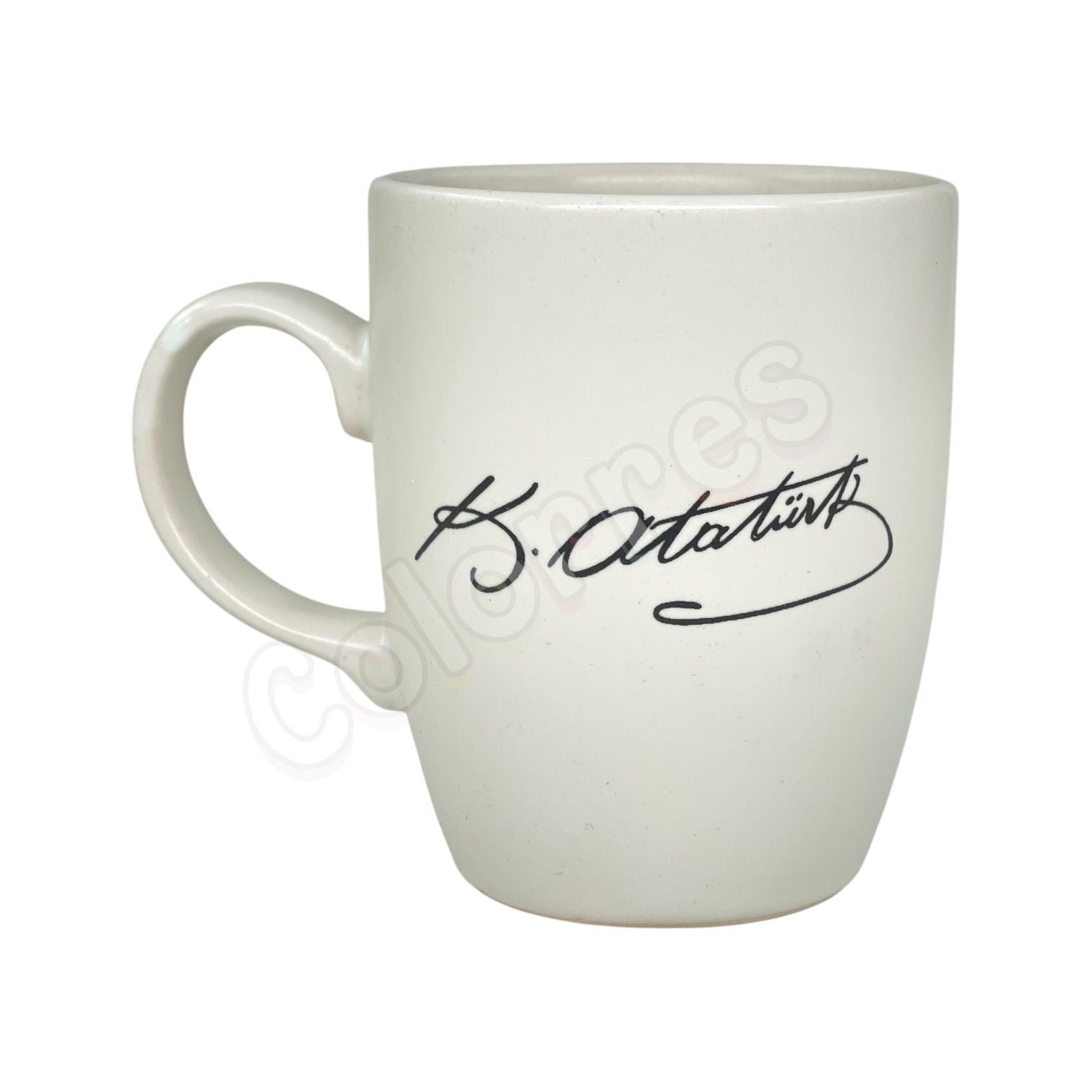 Atatürk İmza - Oval Krem Kupa