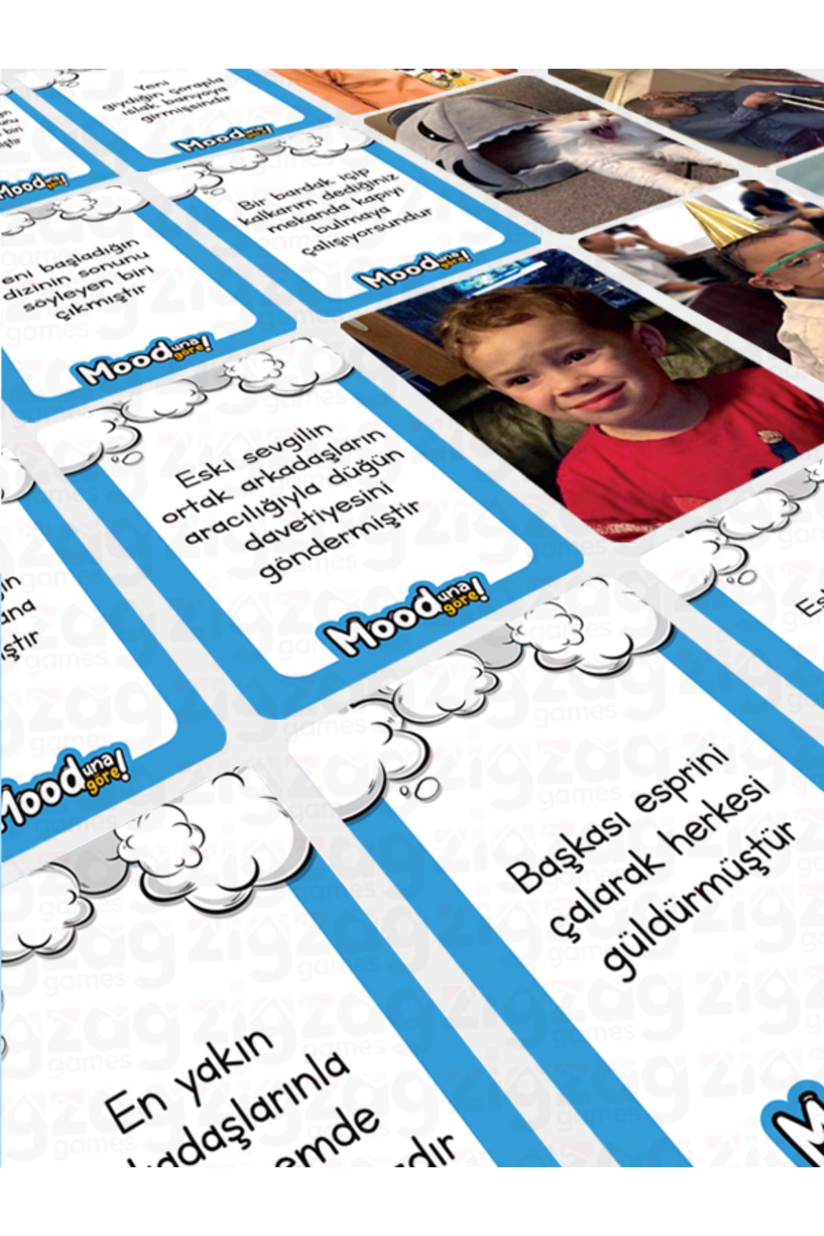 Mooduna Göre - Komik Mood Oyunu | Arkadaş & Aile İçin Kutu Oyunu | Kart Oyunu | 216 Kart