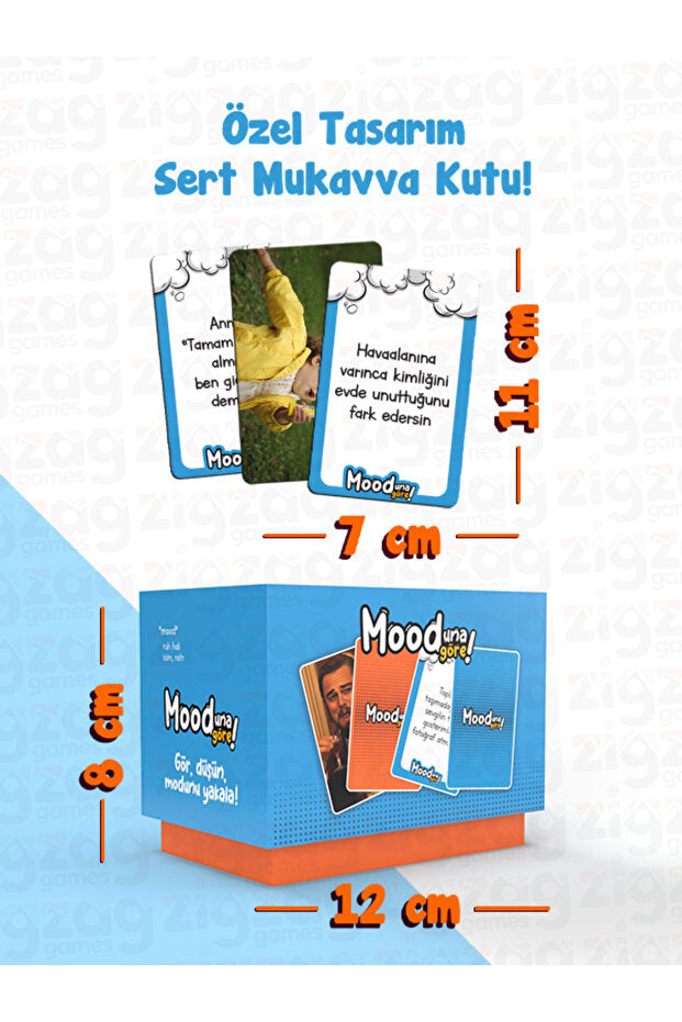 Mooduna Göre - Komik Mood Oyunu | Arkadaş & Aile İçin Kutu Oyunu | Kart Oyunu | 216 Kart