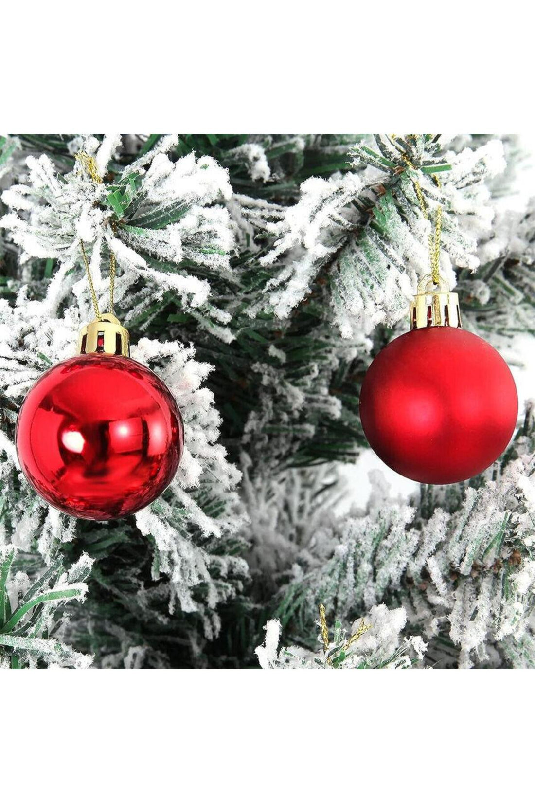 Kırmızı Top 3 Cm 6Lı Süs Yılbaşı