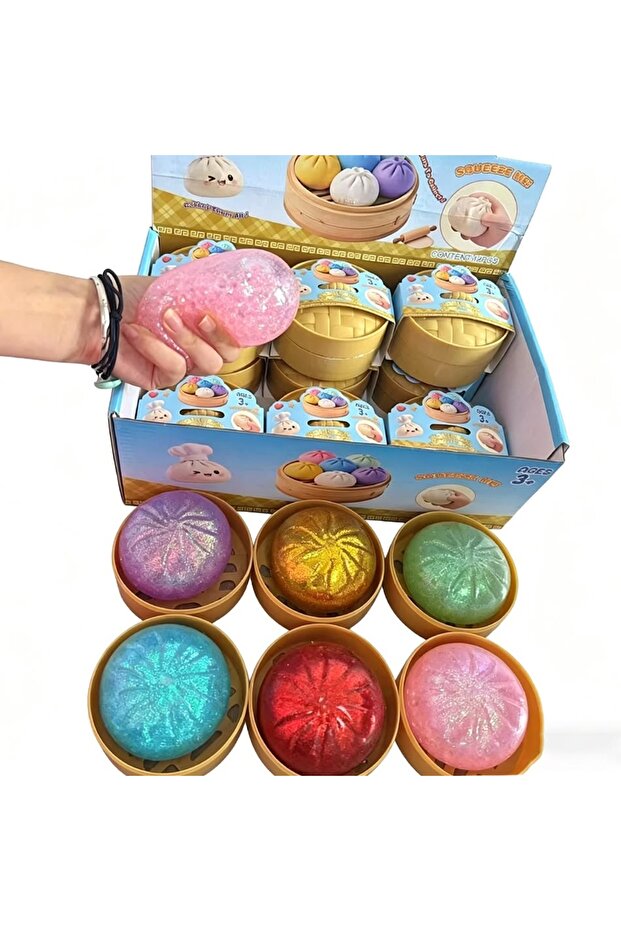 Çin Mantısı - -Rainbow Mystery Squishy Bun