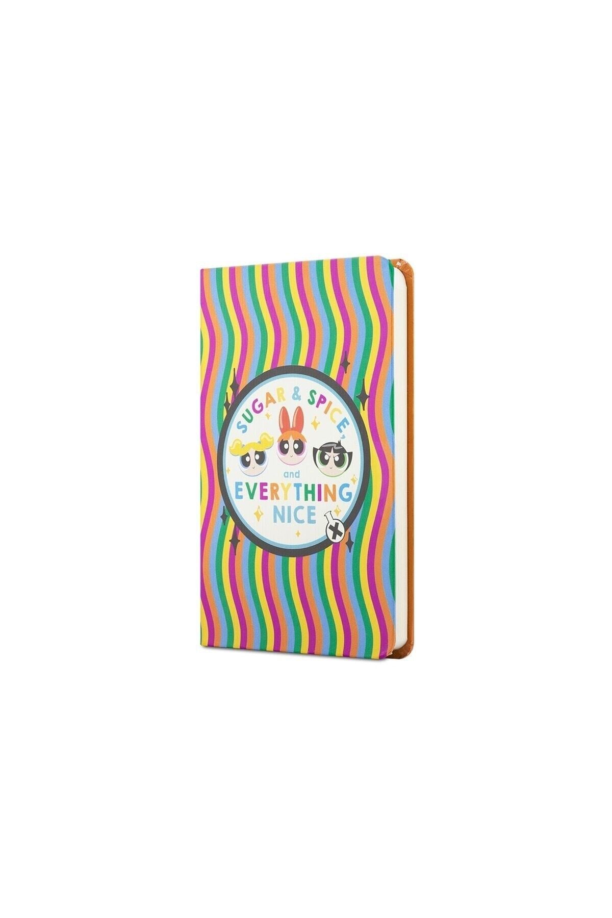 The Powerpuff Girls Sert Kapak Lastikli Mini Defter Everything Nice Turuncu