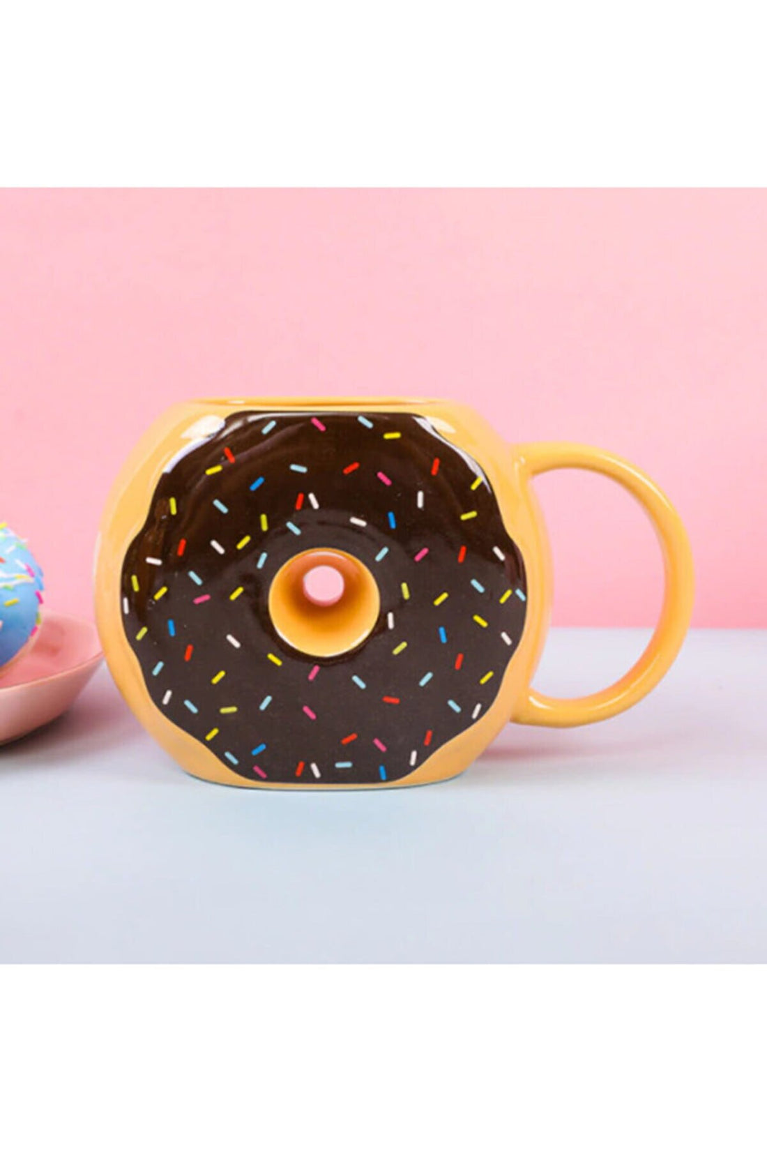 Donut Porselen 3D Tasarım Kupa Bardak