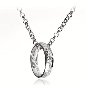 Yüzüklerin Efendisi Gümüş Yüzük / Kolye LOTR