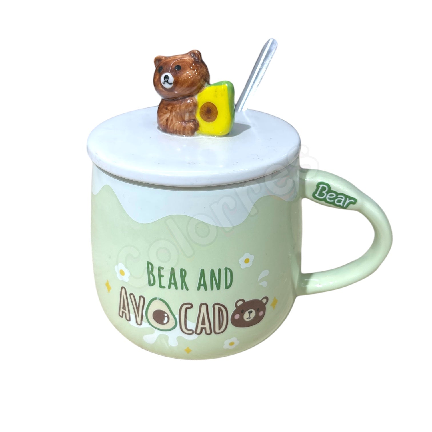 Bear Avocado 3D Seramik Kupa