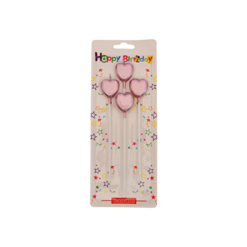 Kalp Mum Metalik Mor