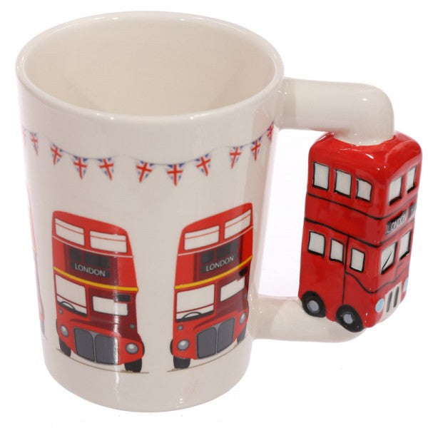 London Bus Porselen 3D Tasarım Kupa Bardak