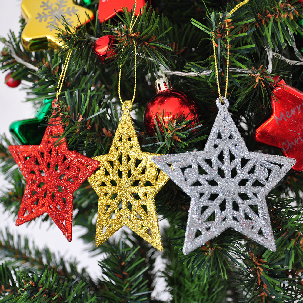 Yılbaşı Ağaç Süsü Simli 3lü