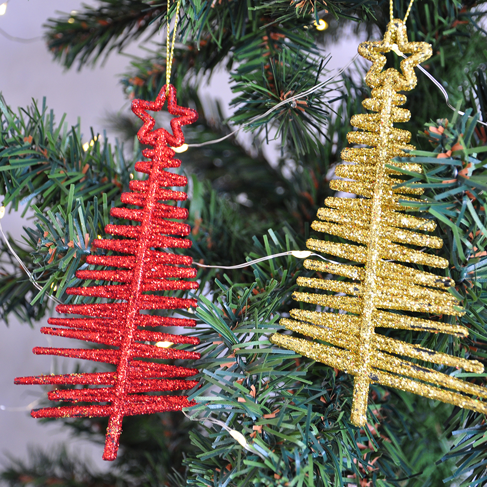 Yılbaşı Ağaç Süsü Çam Simli 2li