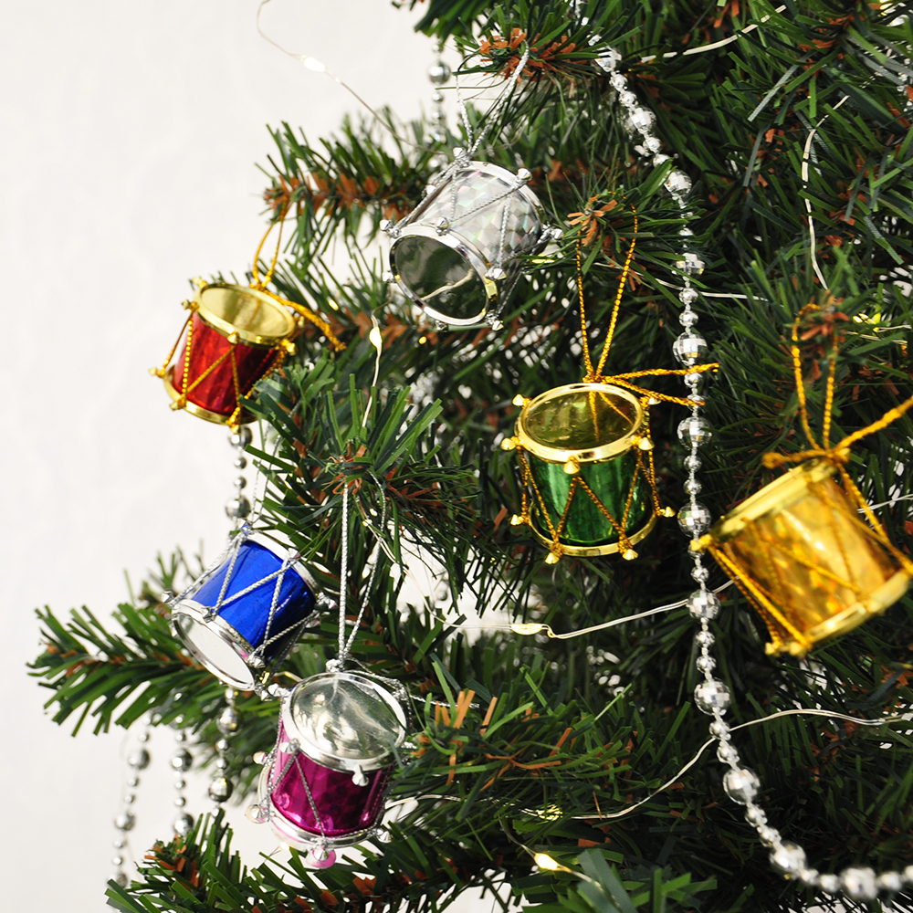 Yılbaşı Ağaç Süsü Davullar 12li