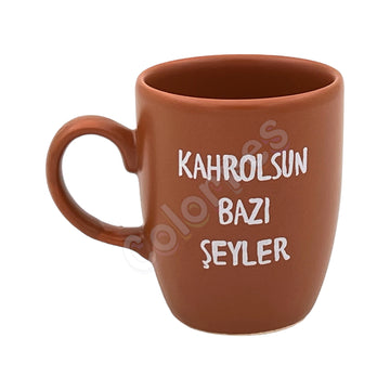 Kahrolsun Bazı Şeyler Oval Krem Kupa