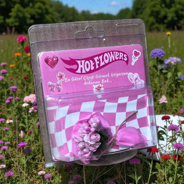 Hot Flowers Aynalı Pembe