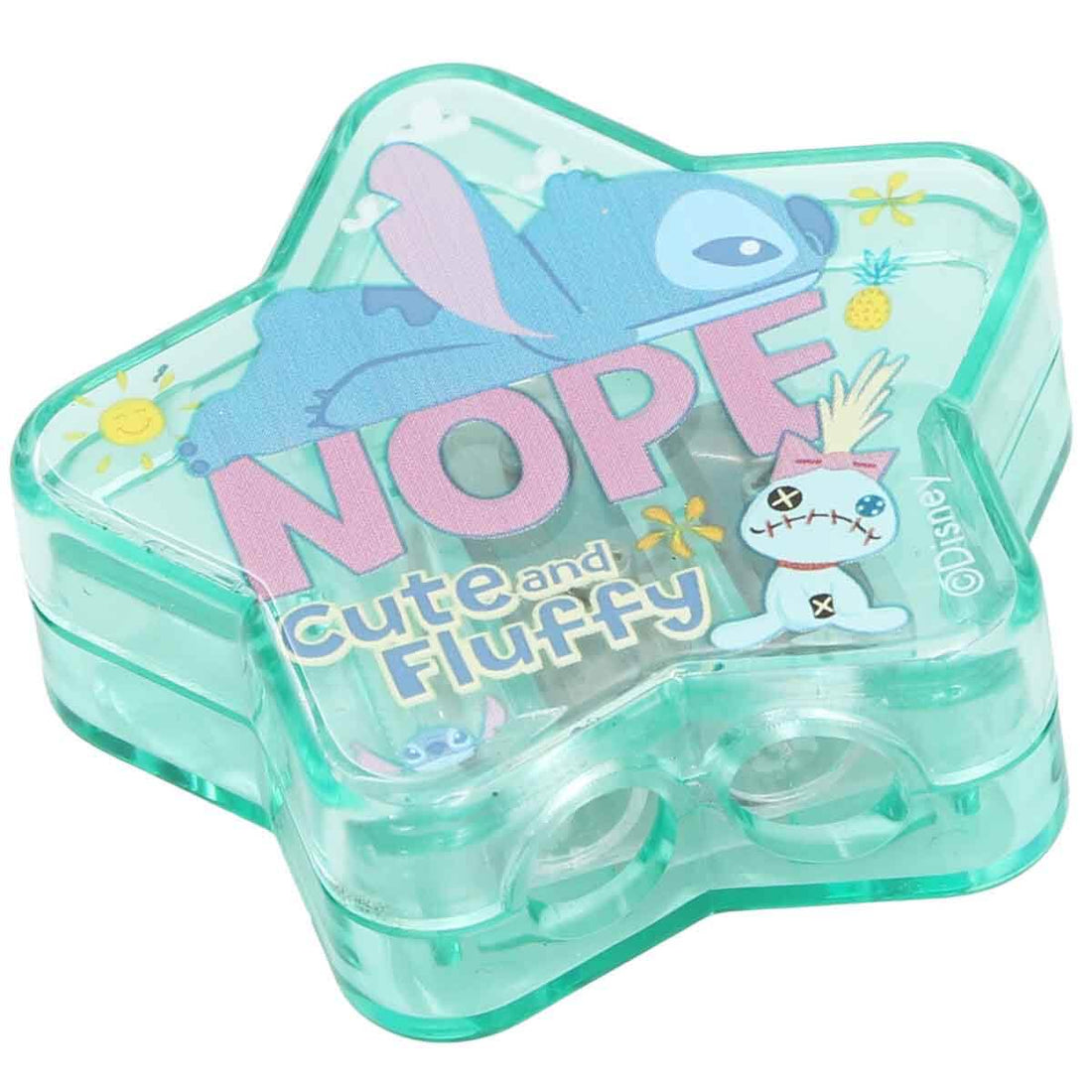 Stitch Desenli Yıldız Şekilli Hazneli Kalemtıraş