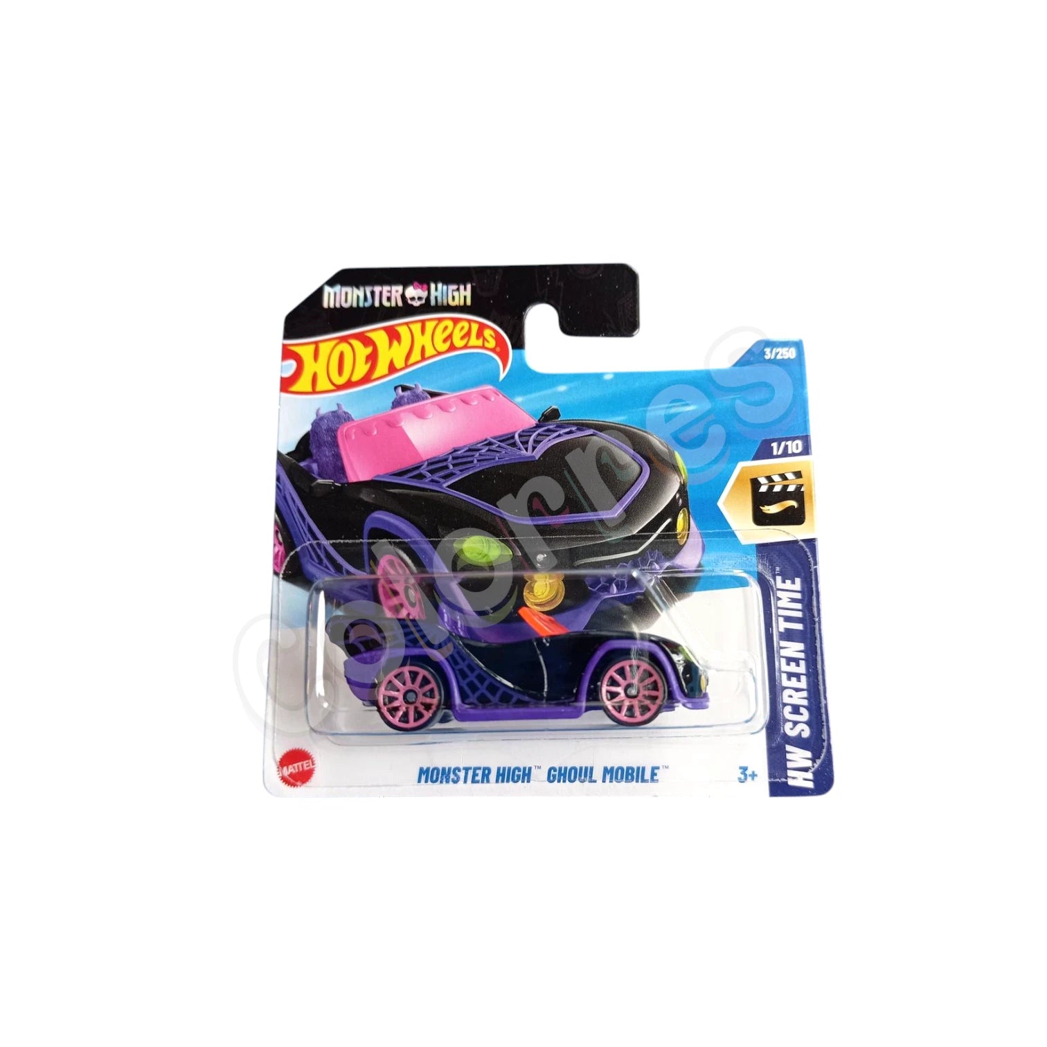Hot Wheels Hyx62 003 Monster High Ghoul Mobile (2nd Color) Hw Screen Time 1/10