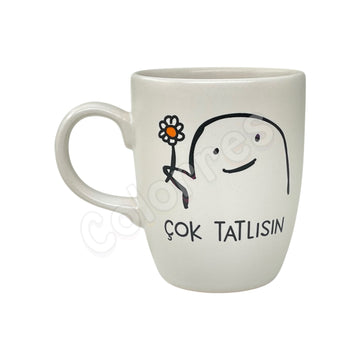 Çok Tatlısın- Oval Krem Kupa