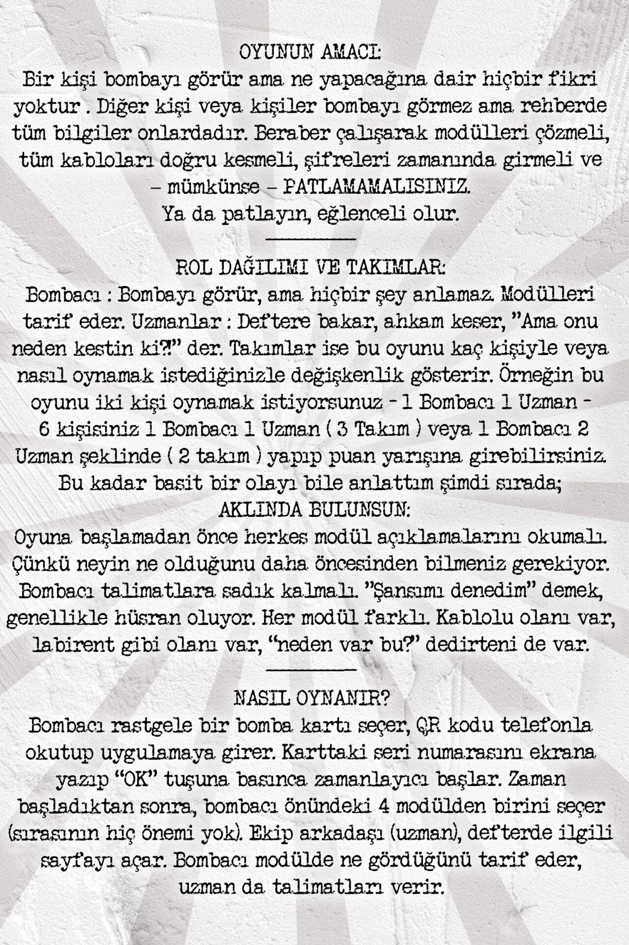 Bomba-x Series:1 – Takım Oyunu İle Bombayı Etkisiz Hale Getir!