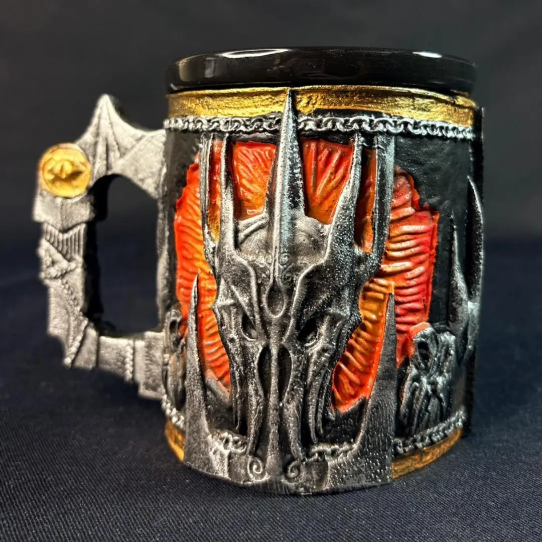 Sauron El Boyaması Seramik & Polyester Kupa – 400 ml Lotr